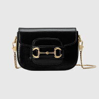 Gucci Horsebit Super Bag Black Leather